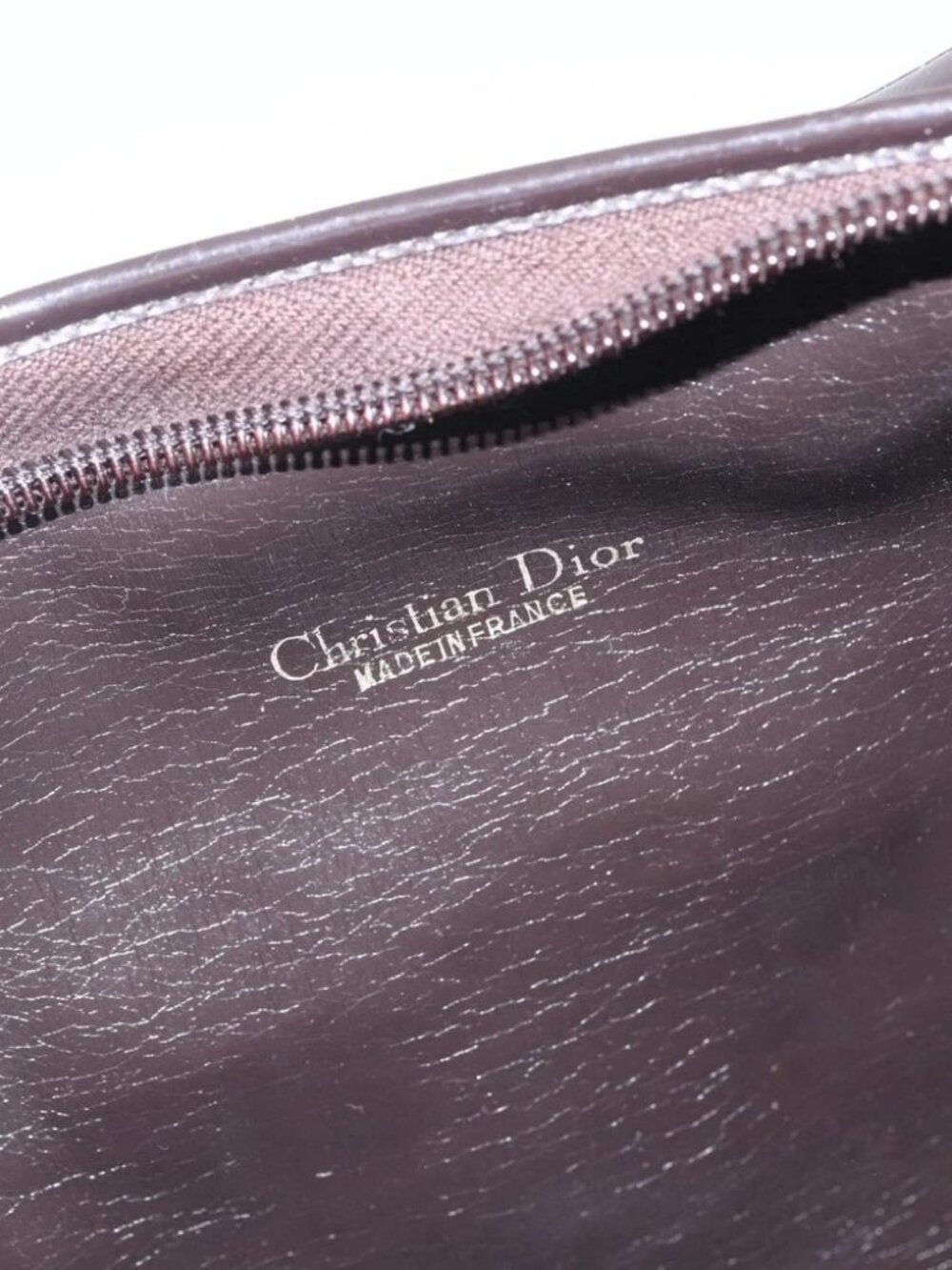 Christian Dior Trotter Canvas Shoulder Bag Beige Gold Auth - Picture 15 of 16